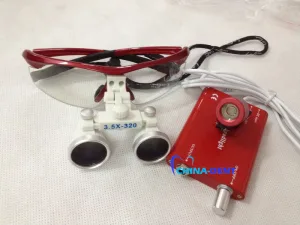 Комплект бинокуляры 3.5-320mm (NEW DESIGN) + подсветка (RED)