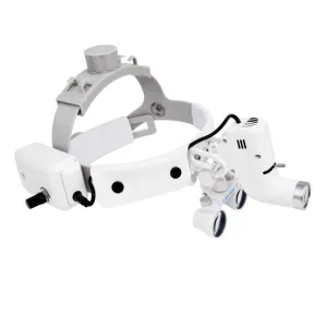 Шолом з бінокулярами 2.5-420 + LED 5W