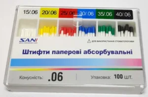 Штифти паперові SANI (04 та 06 конусність)